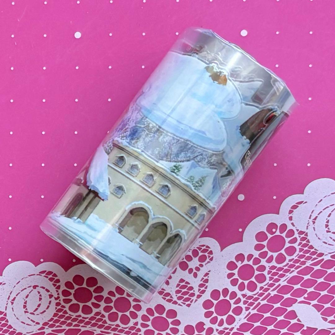 PET 冬日雪语 ダイカット加工 7cm×5m 海外マスキングテープ