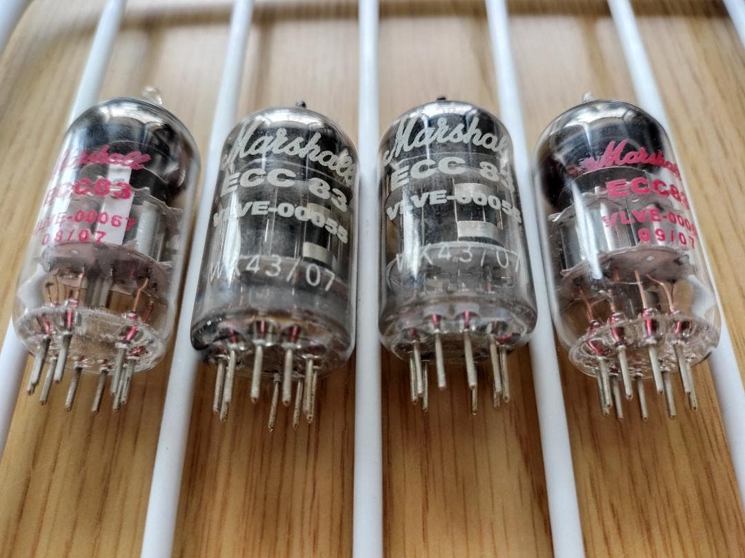 中古Marshall ECC83純正 真空管 4本セット