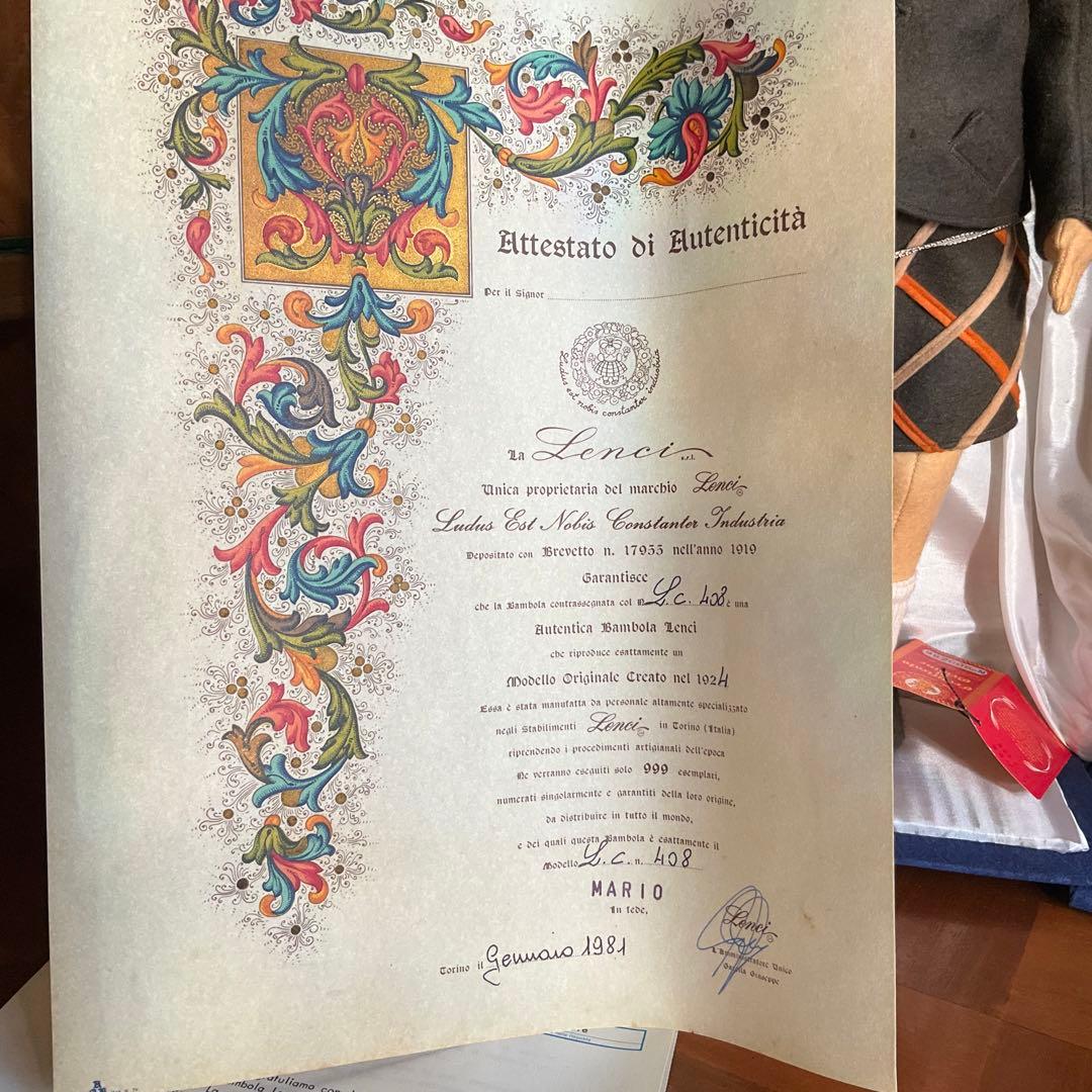 イタリア　レンチドール正規品（証明書付き）　MARIO ヴィンテージ