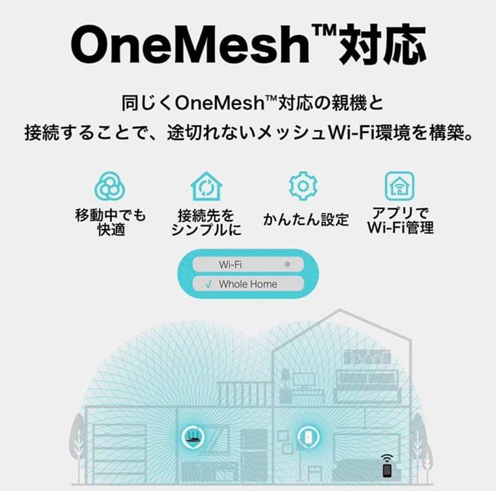WiFi中継機 OneMesh Wi-Fi中継機 無線LAN