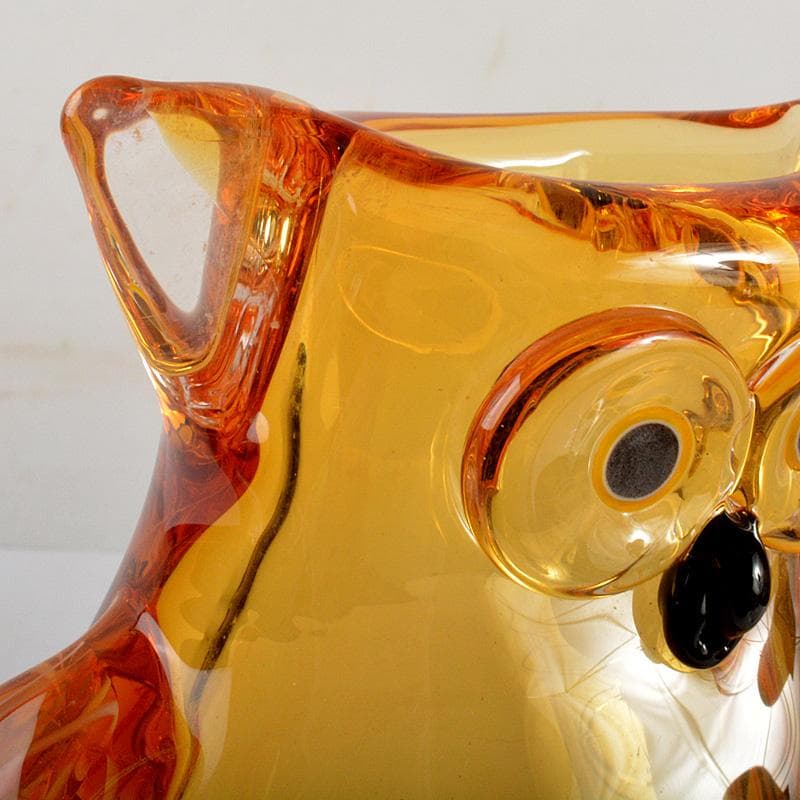 Multi Glass　マルティグラス　梟　花瓶　花入　N　6476