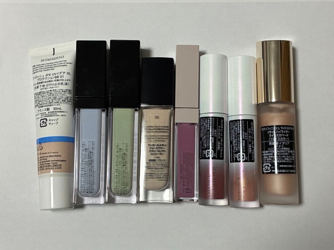 使用済み　デパコス　Dior NARS LUNASOL YSL GIVENCHY
