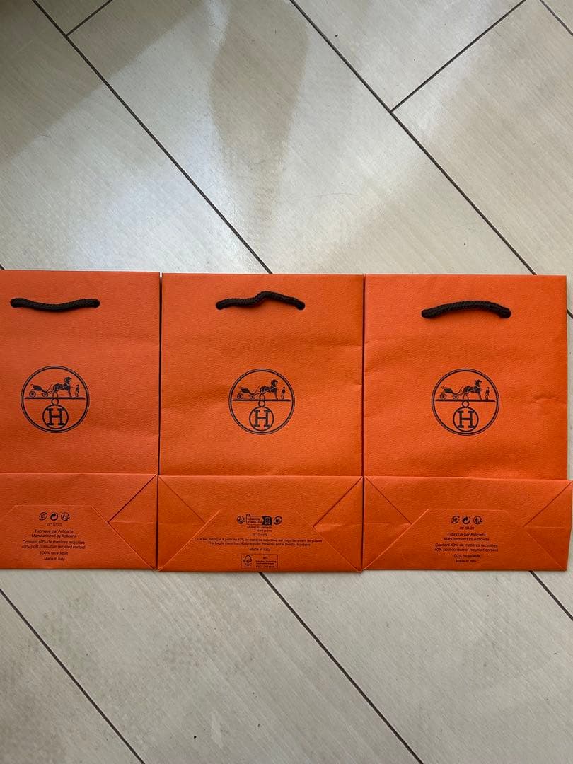 エルメス　ショッパー3枚セット
