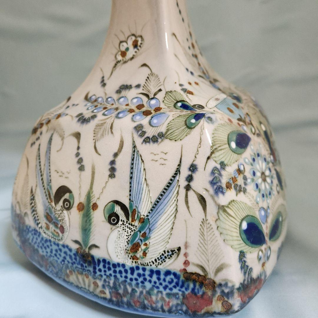 メキシコ トナラ焼 エル·パロマール 陶器 花瓶