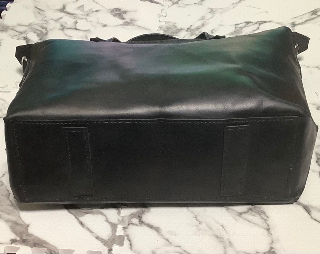 【新品】【手縫】【本革（ヌメ）】トートバッグ 約265×400×110mm