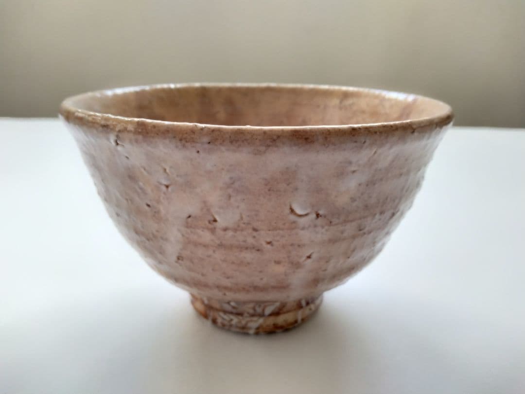 萩焼　椿秀窯　大賀和幸　大井戸　カイラギ　　抹茶碗　共箱　茶道具　萩茶碗　梅花皮