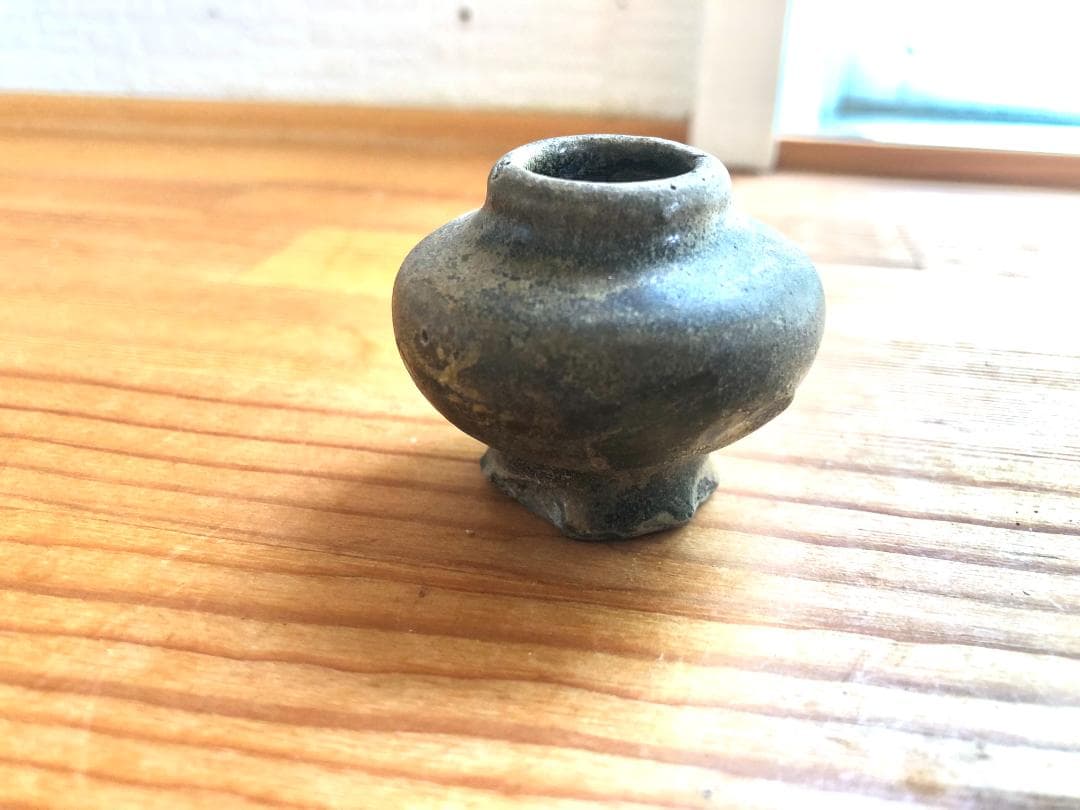 【タイ・骨董】宋胡録（スンコロク）褐釉 小壺（1301年~1600年）