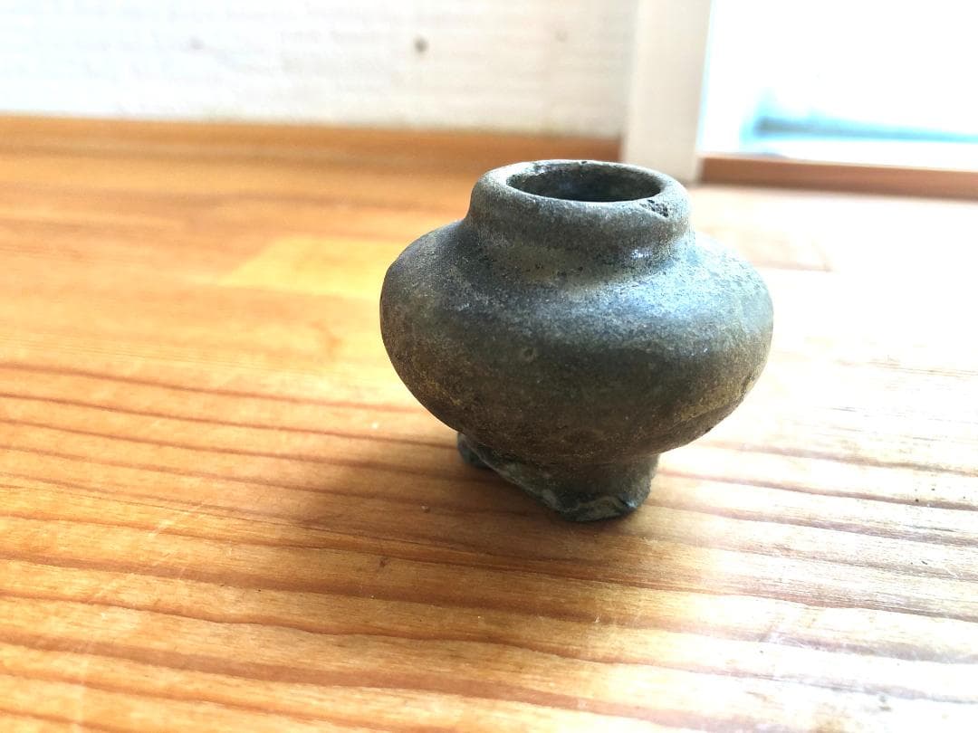 【タイ・骨董】宋胡録（スンコロク）褐釉 小壺（1301年~1600年）