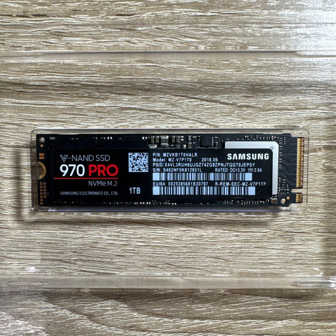 Samsung 970 PRO 1TB NVMe M.2 SSD 【動作未確認】