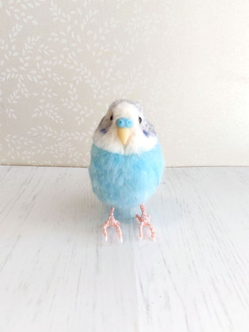 羊毛フェルト　セキセイインコ