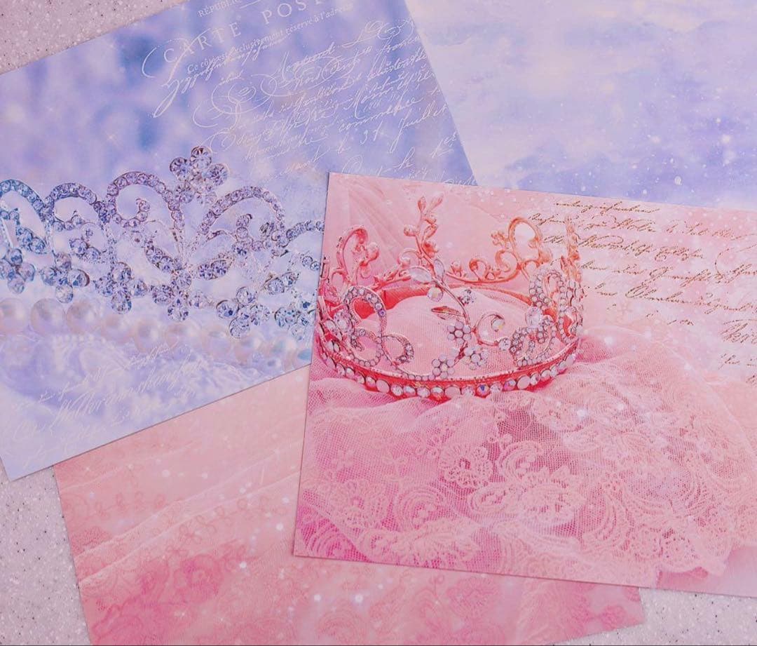 新作バイキング♡ A4デザインペーパー　ダイカット　コラージュ素材　おすそ分け