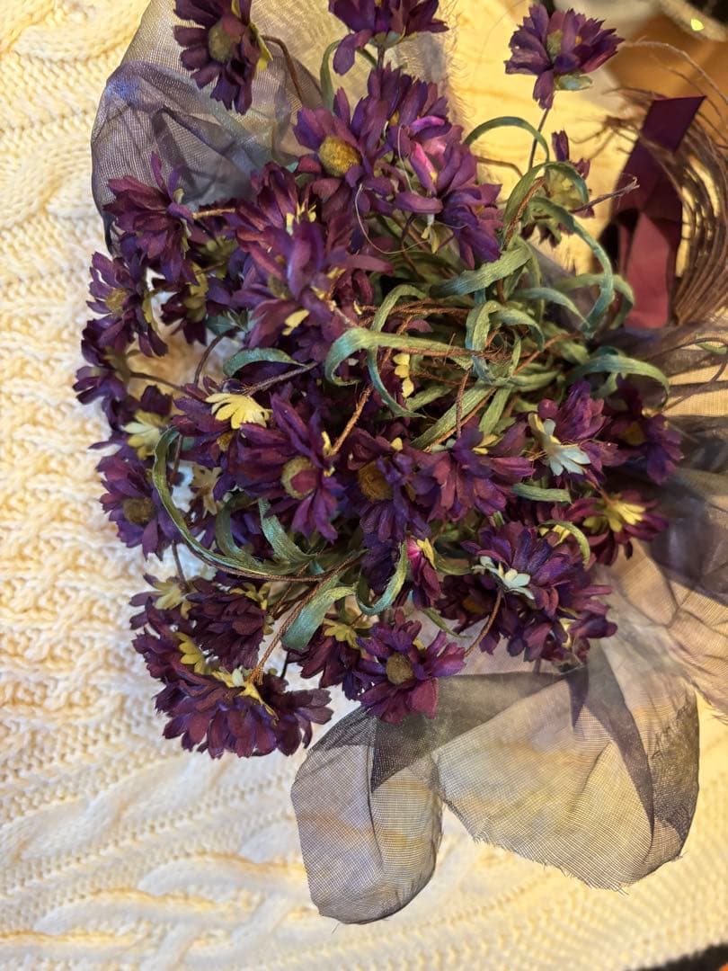 絹布花束　結婚式　手捧花　花飾り
