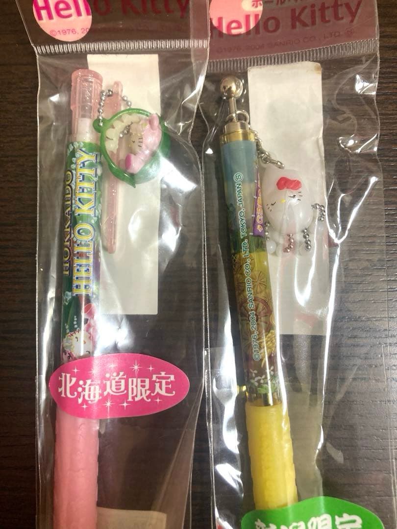 ハローキティ ご当地ボールペン、シャープペン7本セット