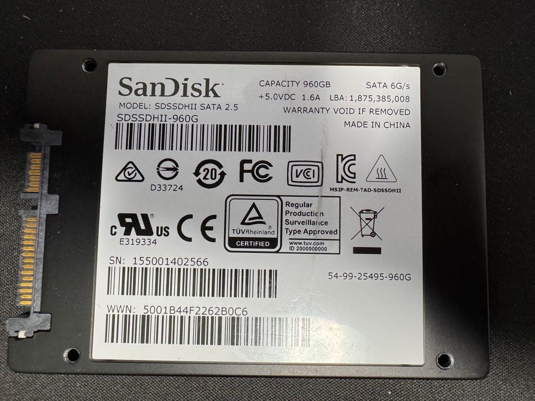 内蔵型SSD SanDisk Ultra II 960GB SSD