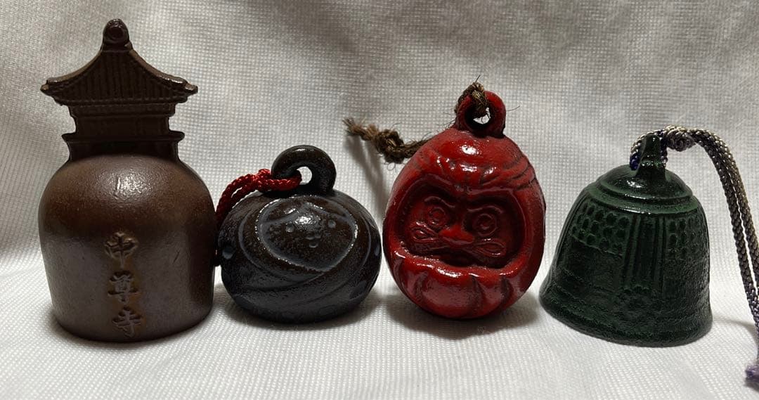 呼び鈴　鉄製　鈴　4個セット　日本工芸品