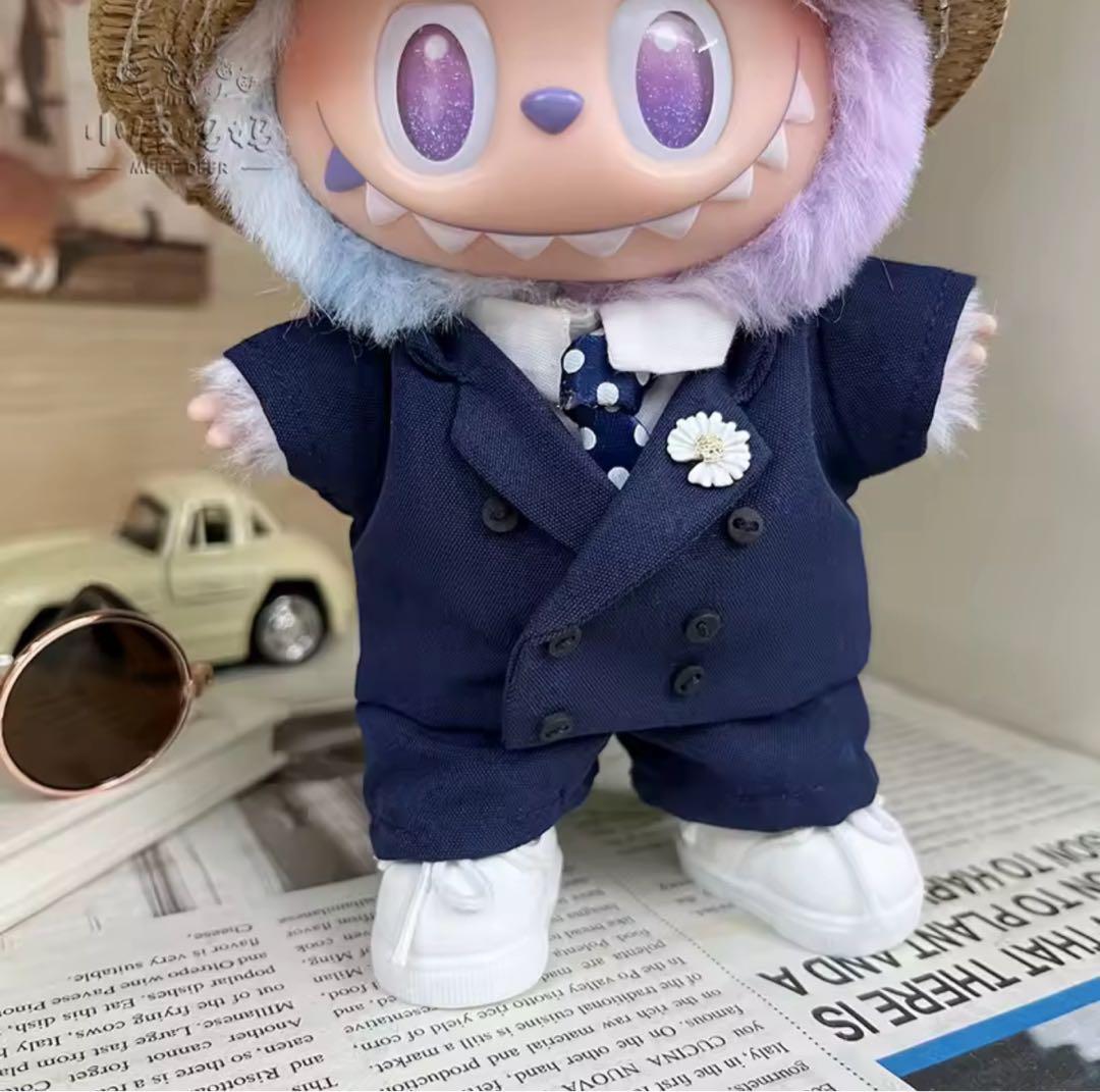 Labubu x GDragon ぬいぐるみ服（ネイビー）