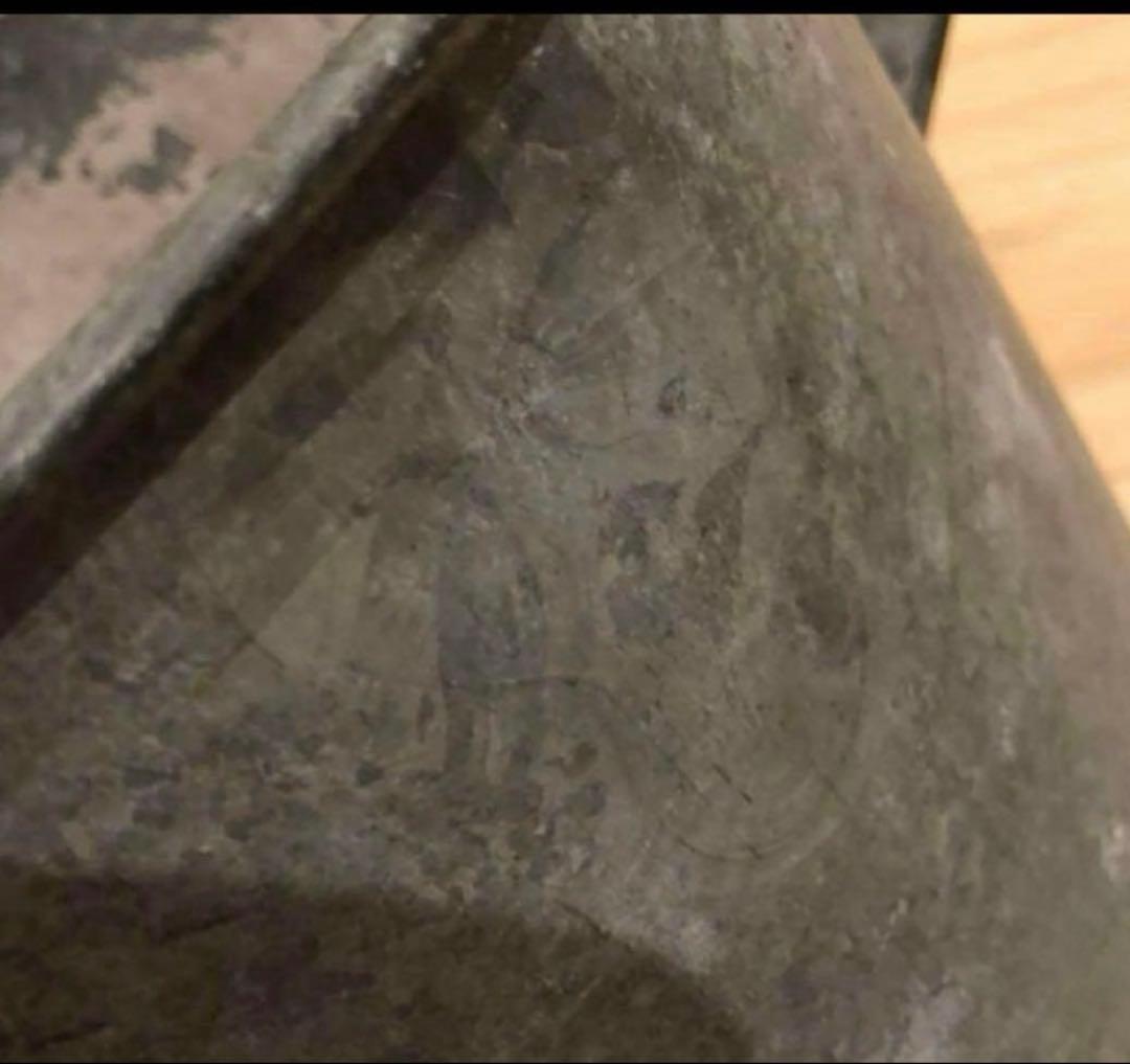 アンティーク　ブリキバケツ　鉢カバー　　観葉植物　オリーブ木　もみの木クリスマス