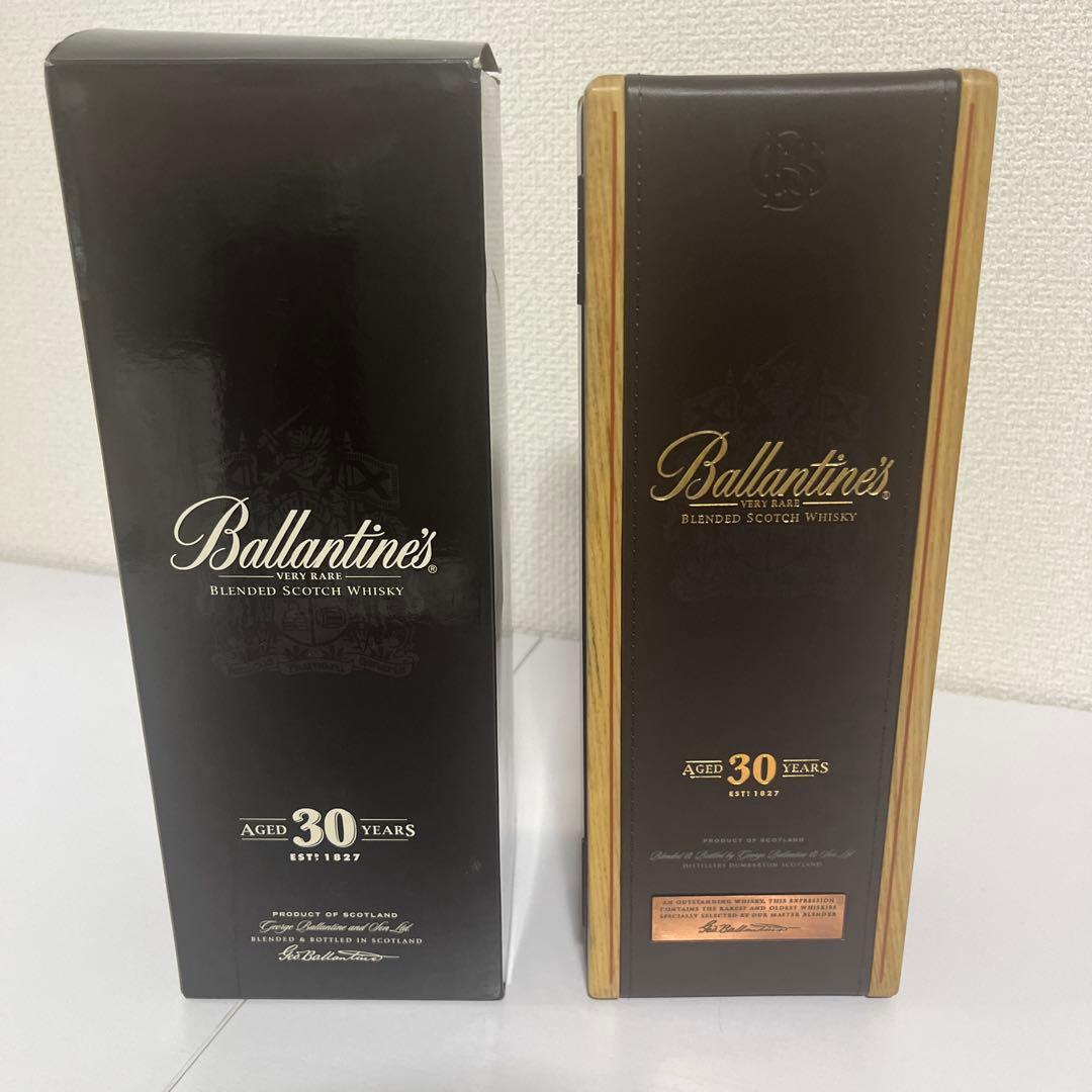 新品未開封バランタイン30年箱　木箱付き　並行　旧ラベル