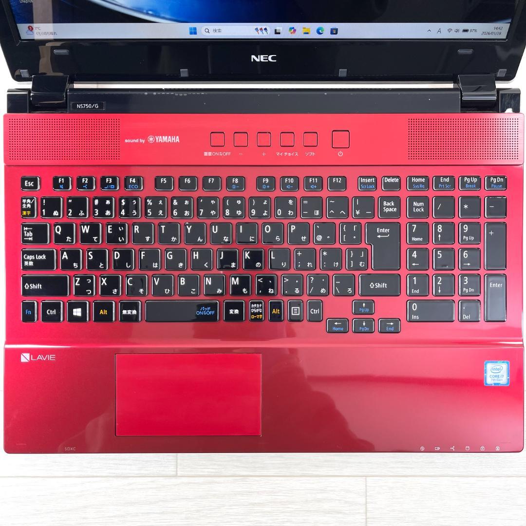NEC i7 新品SSD512＋HDD1T メモリ16 タッチパネル ノートPC