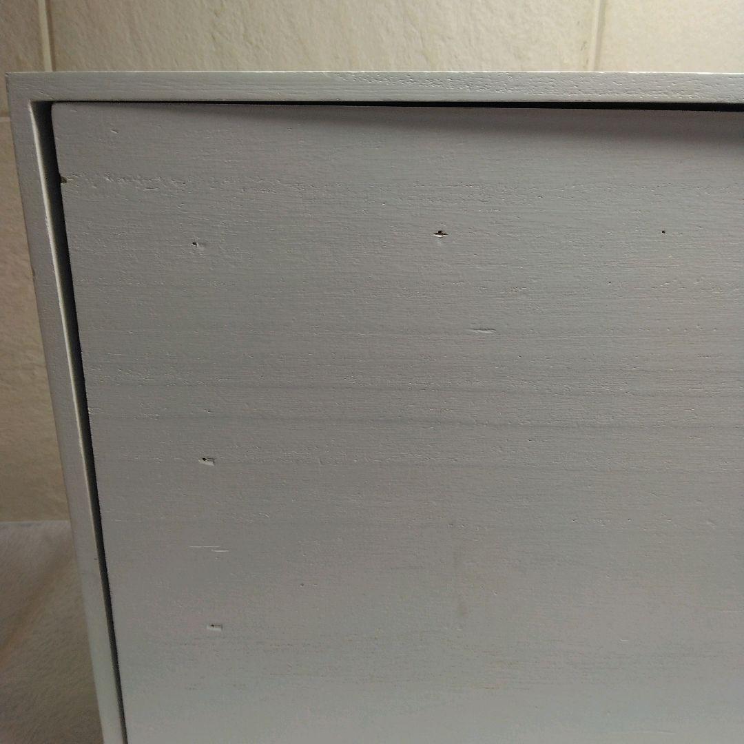 木目調 白いボックス 40×28×8cm