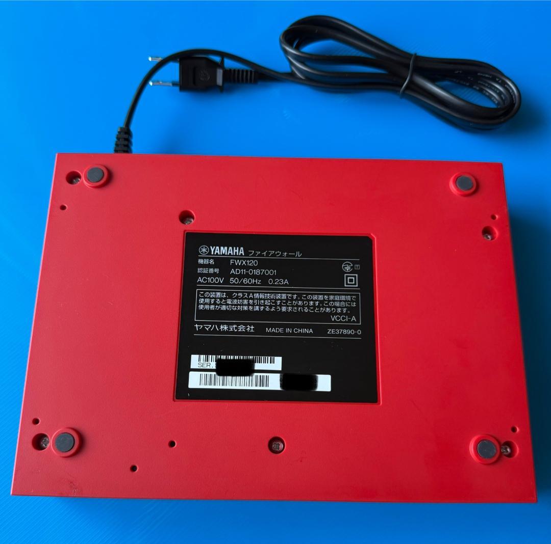 【初期化済　動作確認済】YAMAHA FWX120 　ファイアウォール　ルーター