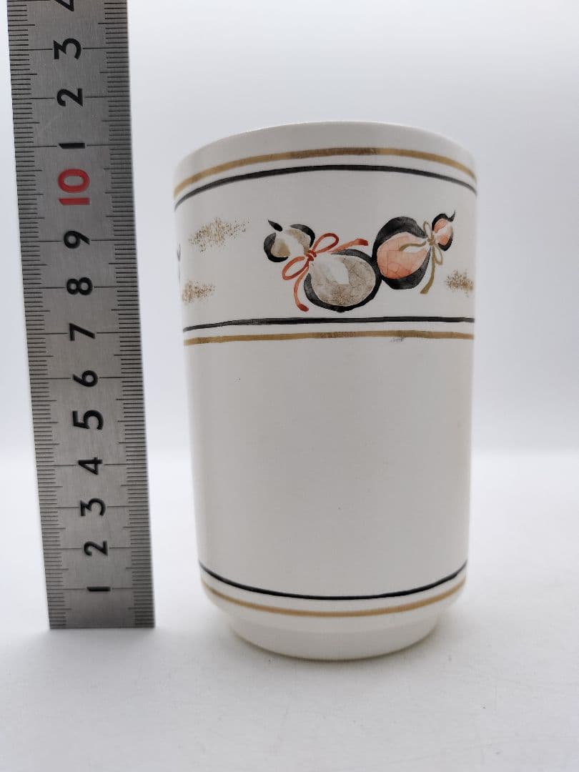 c531 【新品・未使用】火入 灰釉 六瓢絵 中村良二 木箱 茶道具