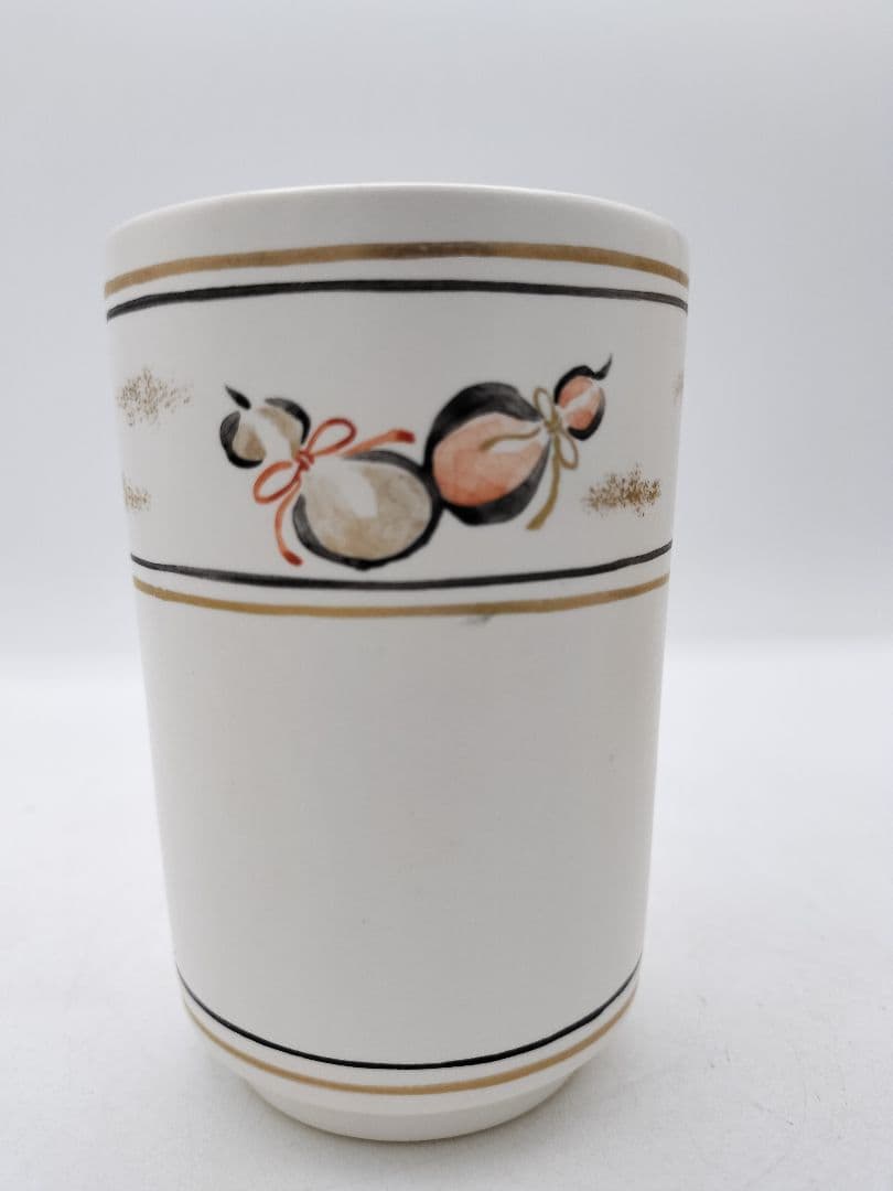c531 【新品・未使用】火入 灰釉 六瓢絵 中村良二 木箱 茶道具