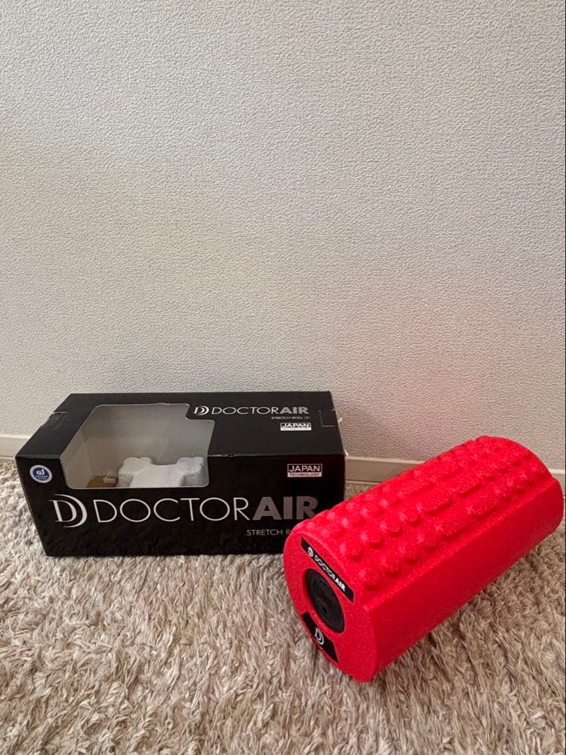 DOCTOR AIR ストレッチロールSフォームローラー レッド 箱付き