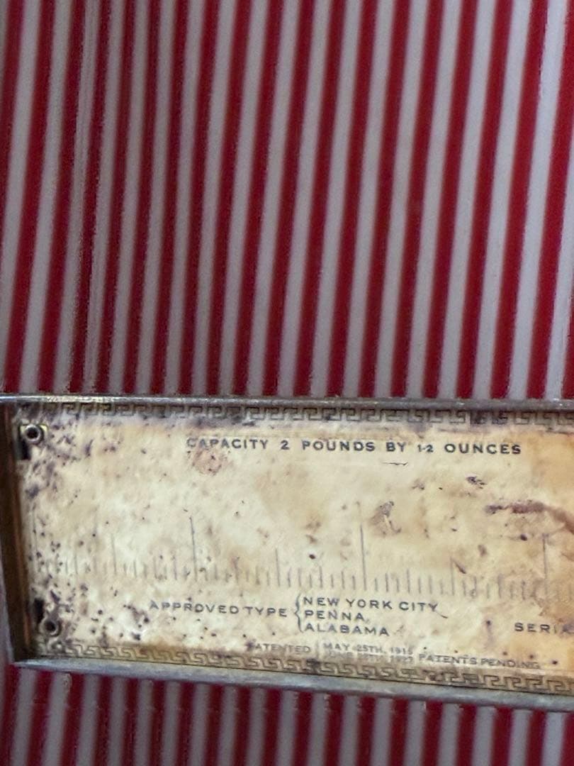 アンティーク　スケール　秤　バランス　ゴールド　真鍮　1927年　アメリカ　レア