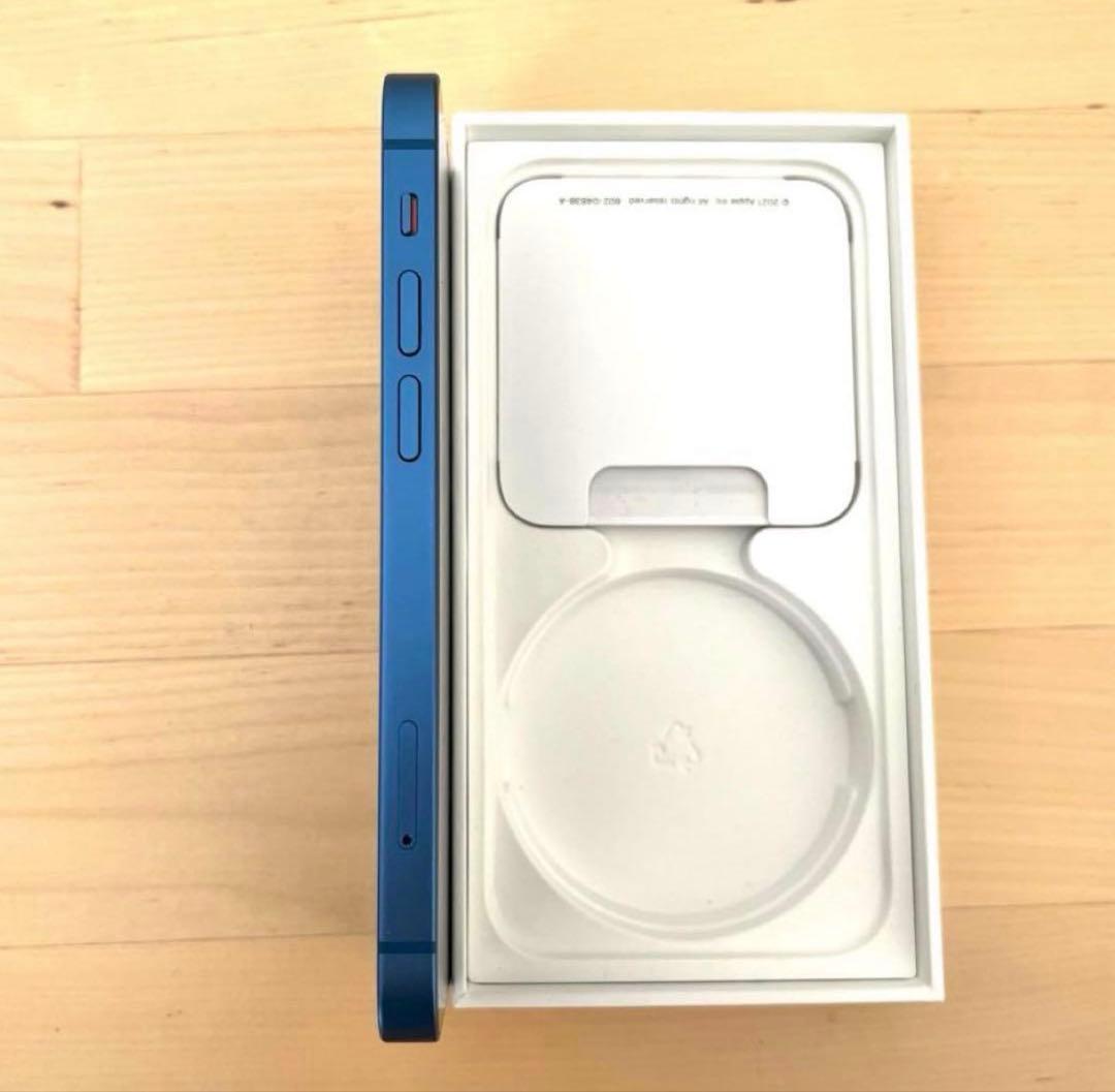 【美品】iPhone 13 mini ブルー 本体　透明ケース付き