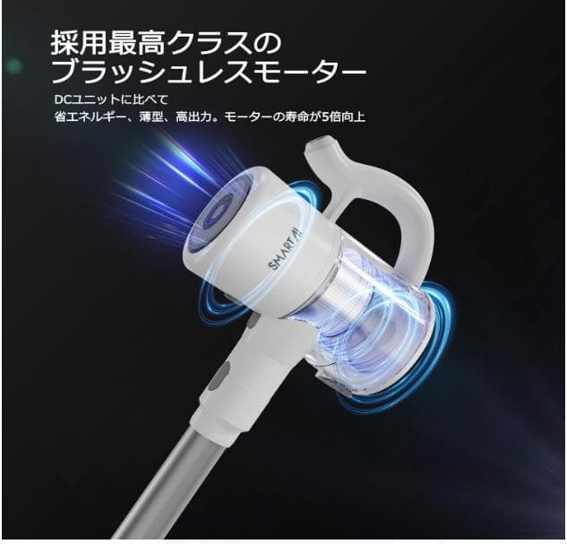 美品　コードレスハンディクリーナー 強力吸引39000pa 46分間連続稼働