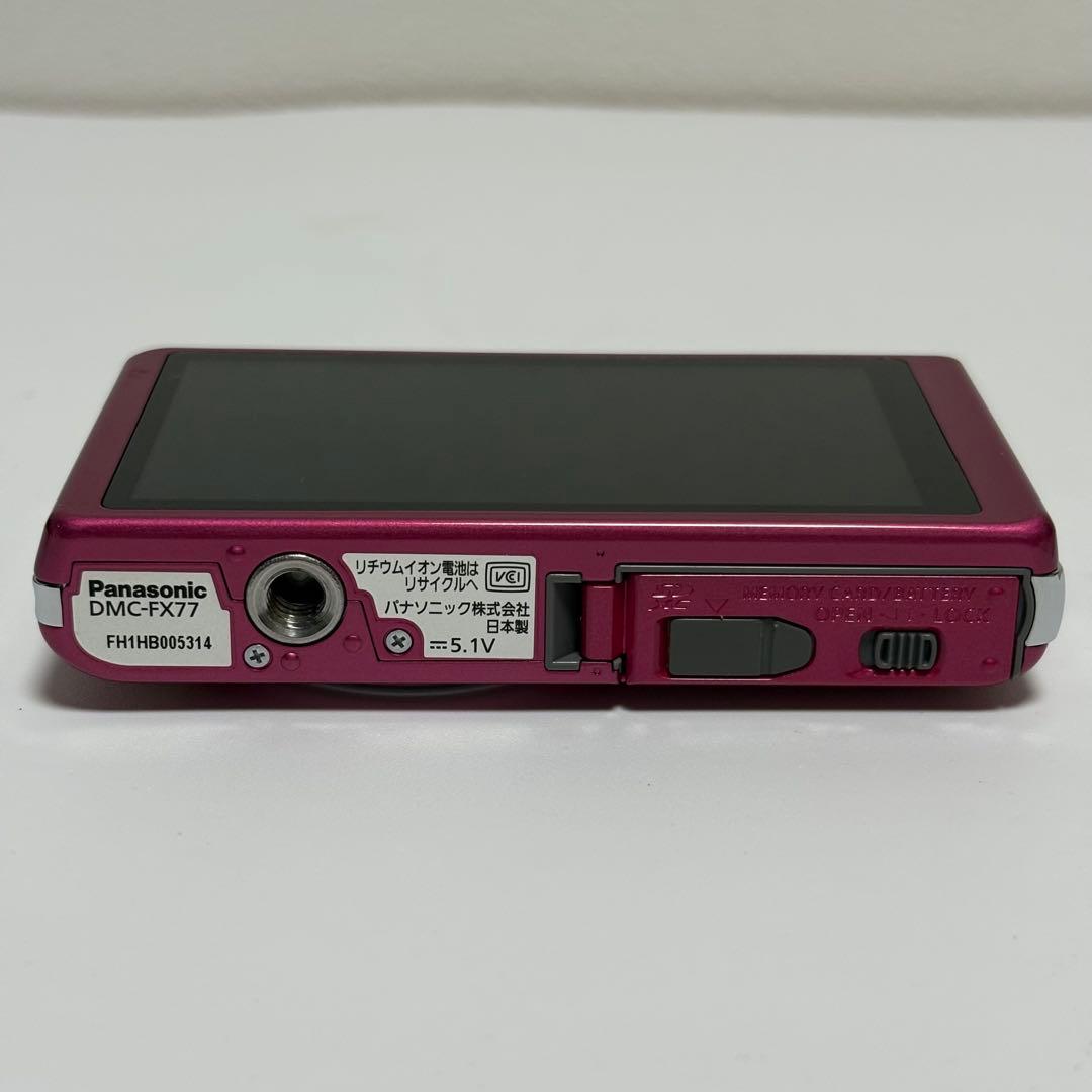 美品 LUMIX DMC-FX77 ピンク LEICAレンズ搭載 フルHD動画