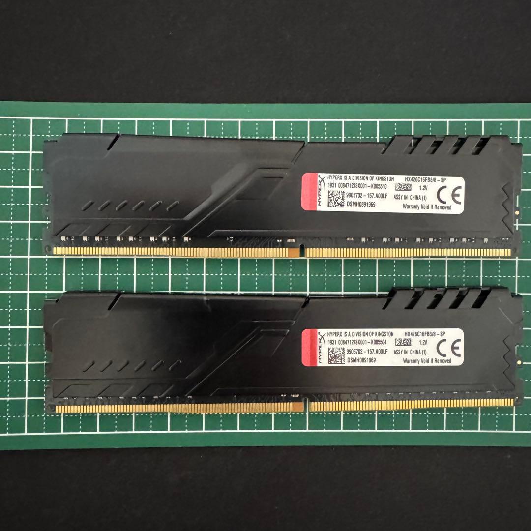 HyperX FURY DDR4 8GB x2セット 16GB