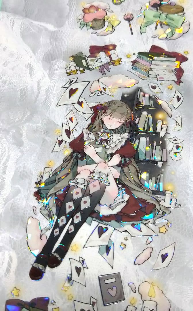 ✩のこり２✩J577＃梦境呢喃(贝壳光)切り売り海外人物マステ女の子