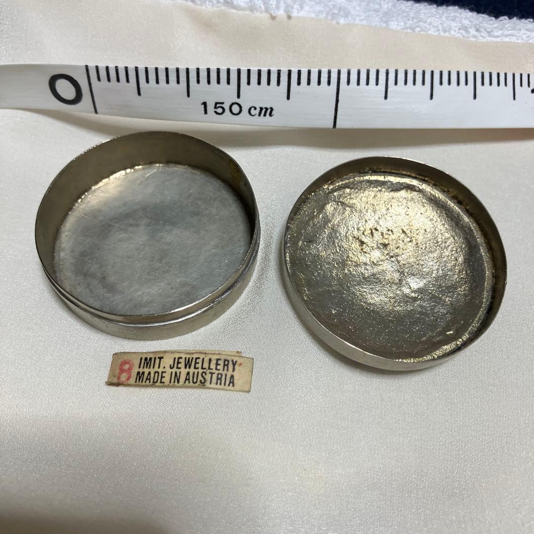 アンティーク、オーストリア製 金属ジュエリーボックス