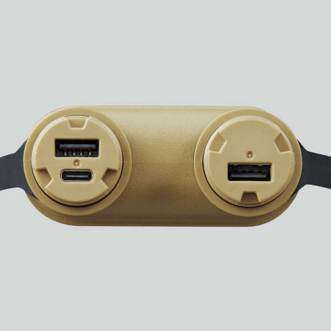 NESTOUT モバイルバッテリー12000mAhサンドベージュ未使用品開封済み