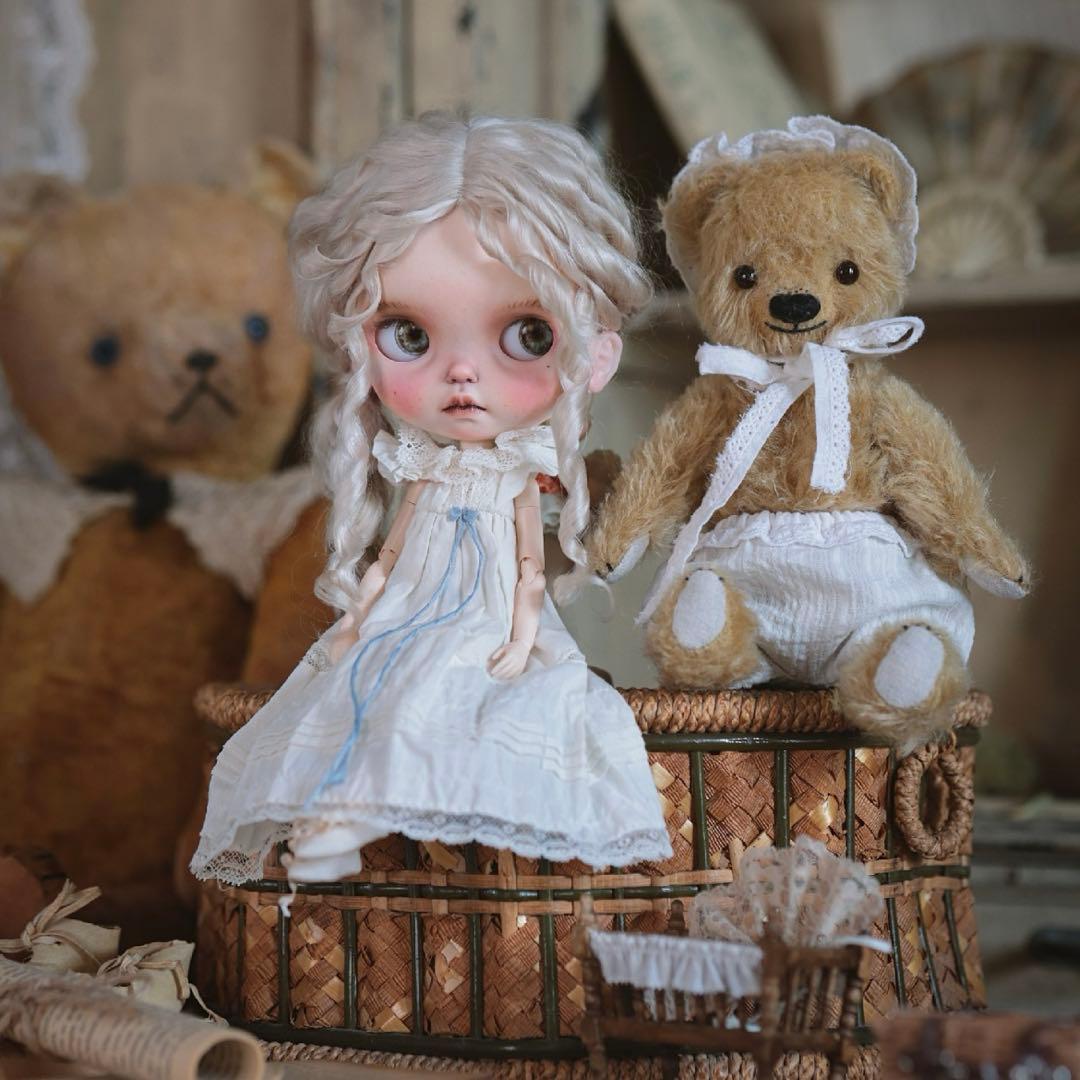 ヴィンテージベアライク 微笑むくま ぬいぐるみ テディベア 海外作家様