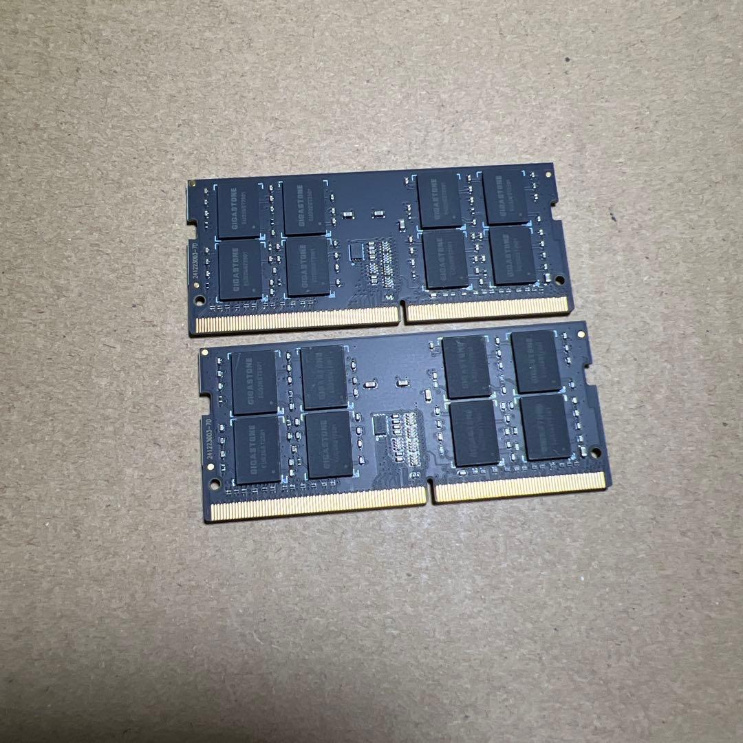 GIGASTONE 16GBx2枚 DDR4 2666MHz