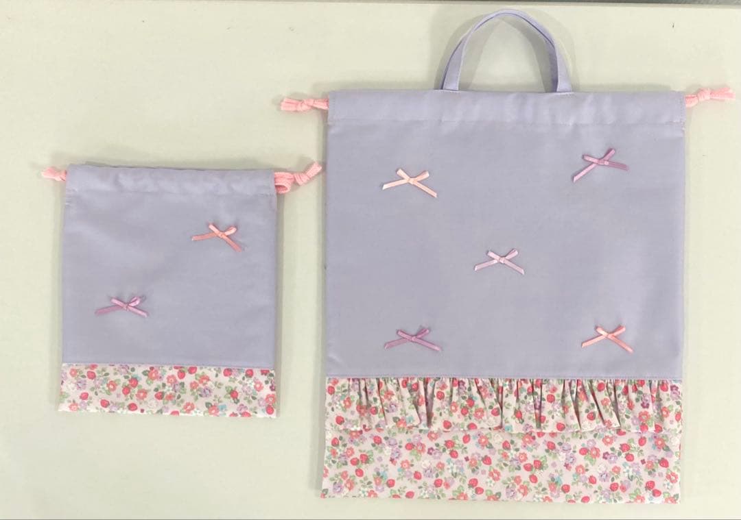 入園・入学セット★ハンドメイド（ラベンダーリボン）