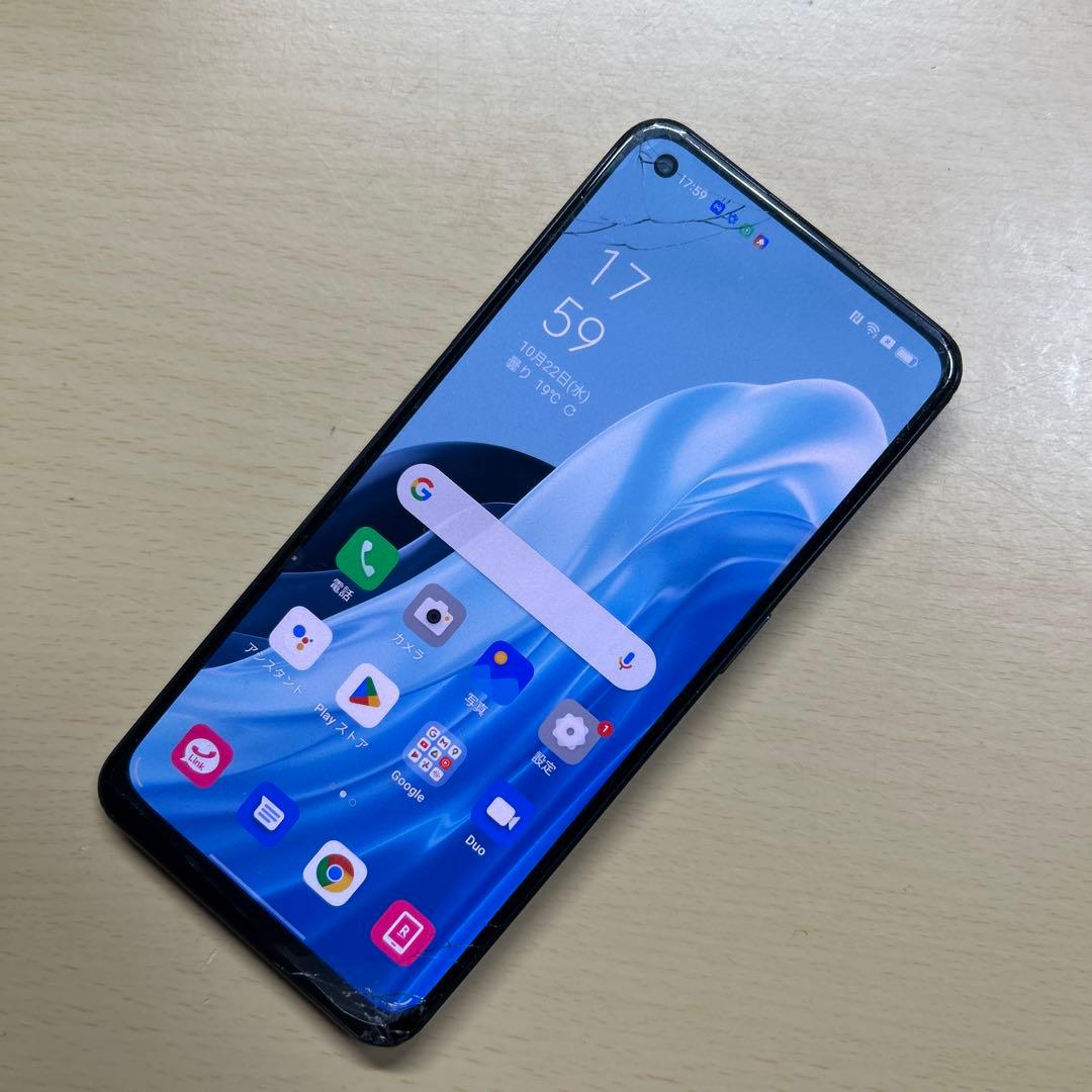 OPPO Reno7 A 128GB SIMフリー　画面割れあり