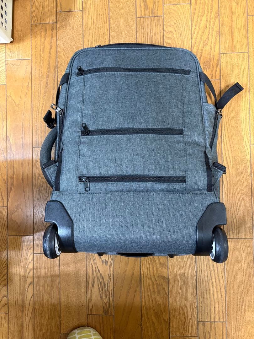 モアエルグ　リュックキャリー 機内持込み Mサイズ 3WAY ミディアムグレー