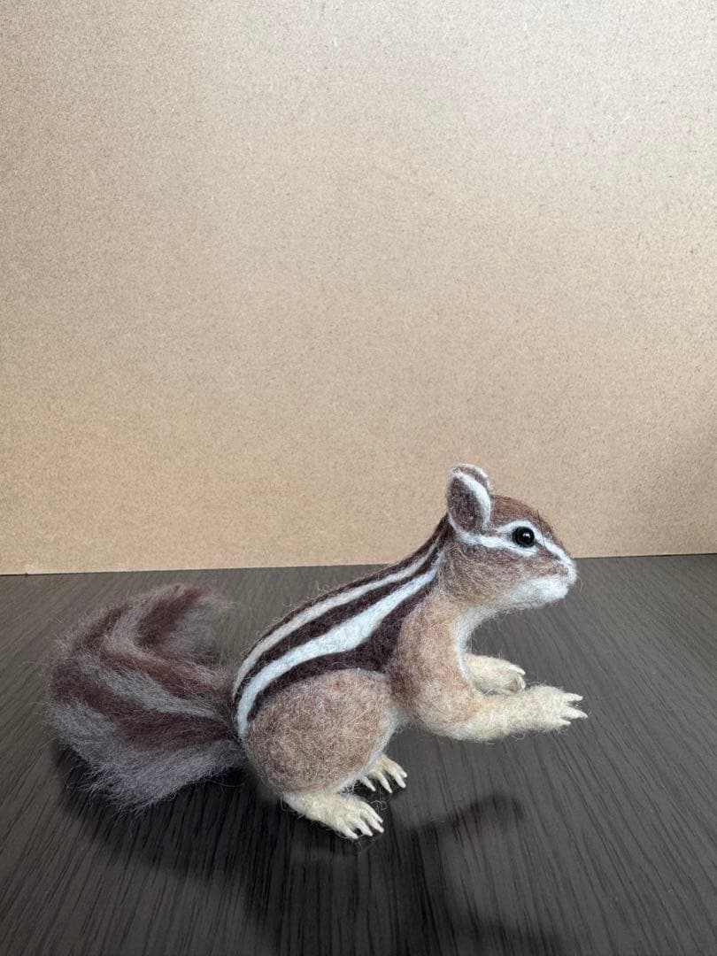 シマリス　羊毛フェルト