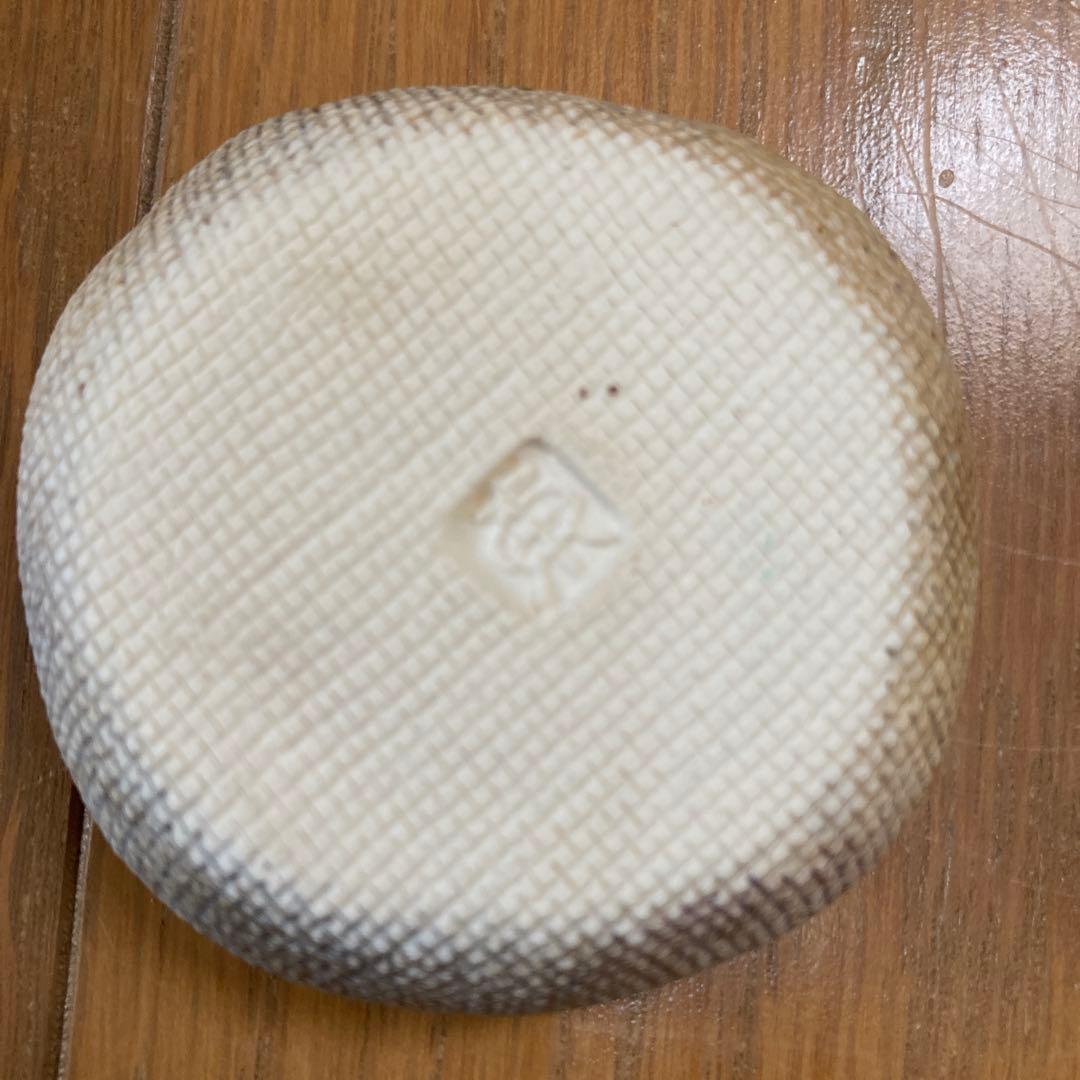 【名工 伊藤東彦】布目彩泥 香合★可憐な草花紋★茶道具 芸術的 未使用 共箱付