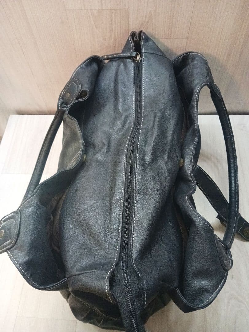 00s archive hand bag grunge y2k black合皮