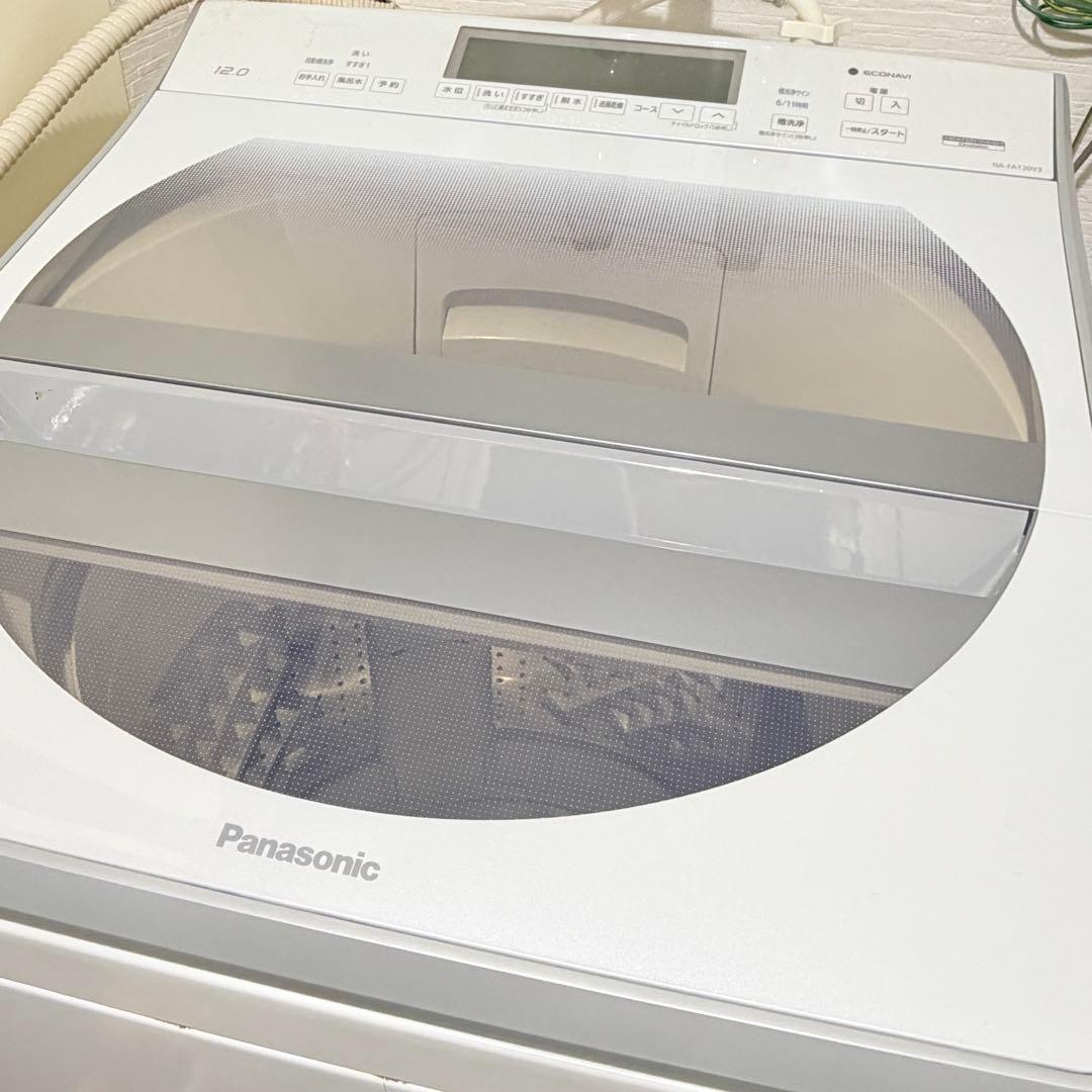 送料込 2021年 12kg パナソニック 洗濯機 NA-FA120V3