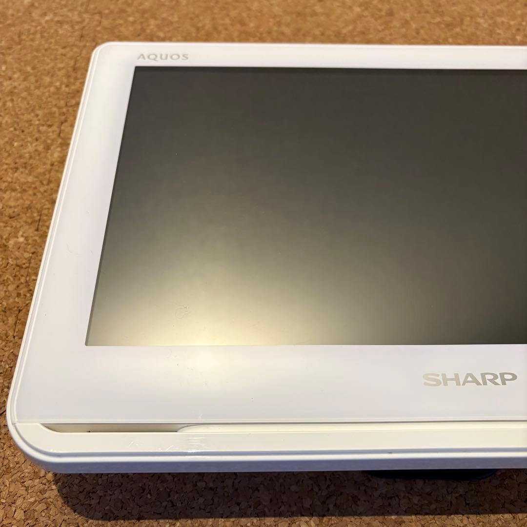 【美品】シャープ ポータブル液晶テレビ AQUOS ホワイト 2T-C12AF