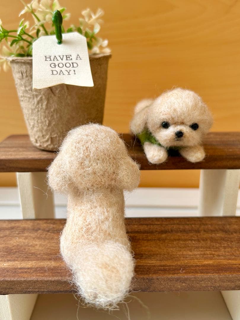 花凜♪犬 MIXちゃん 羊毛フェルト ハンドメイド