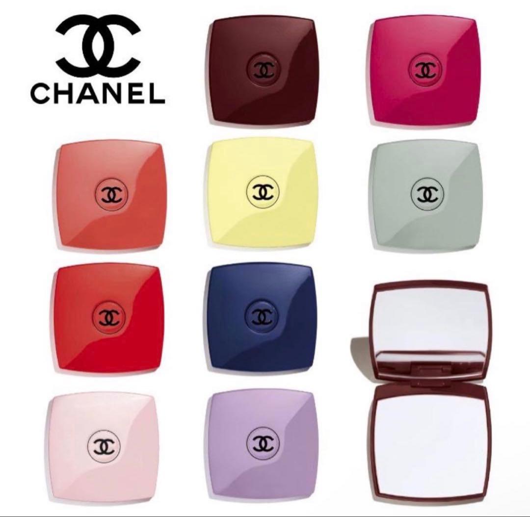 【新品】限定色CHANELシャネル コンパクトミラー155ルージュヌワール