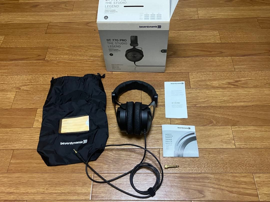 beyerdynamic DT770 Pro 32ohm　箱・袋・変換アダプタ付