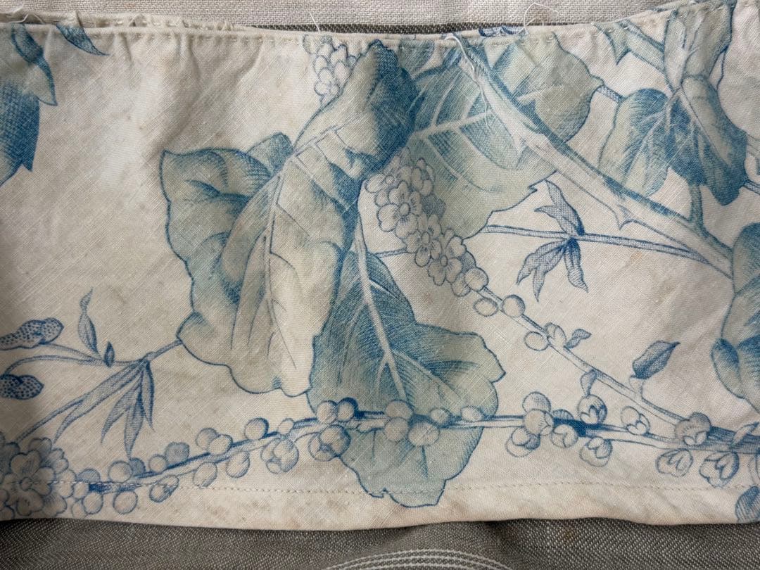 1880年頃　約12.5×297cm フランスアンティーク端切れフリル　コットン